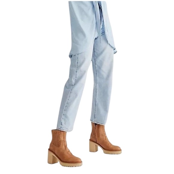 Free People James Chelsea platform boot tan39